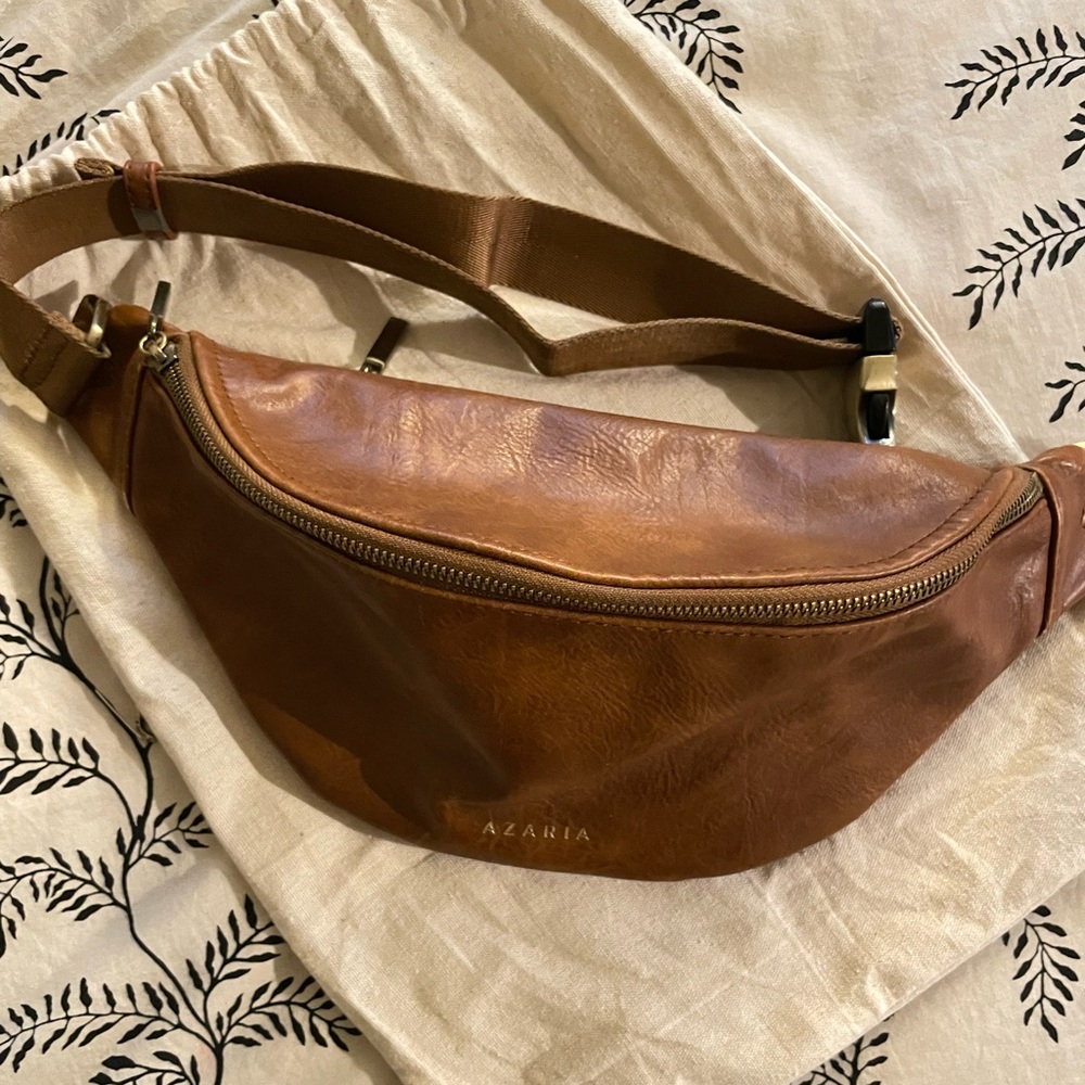 Azaria Vegan Leather Crossbody Belt Bag